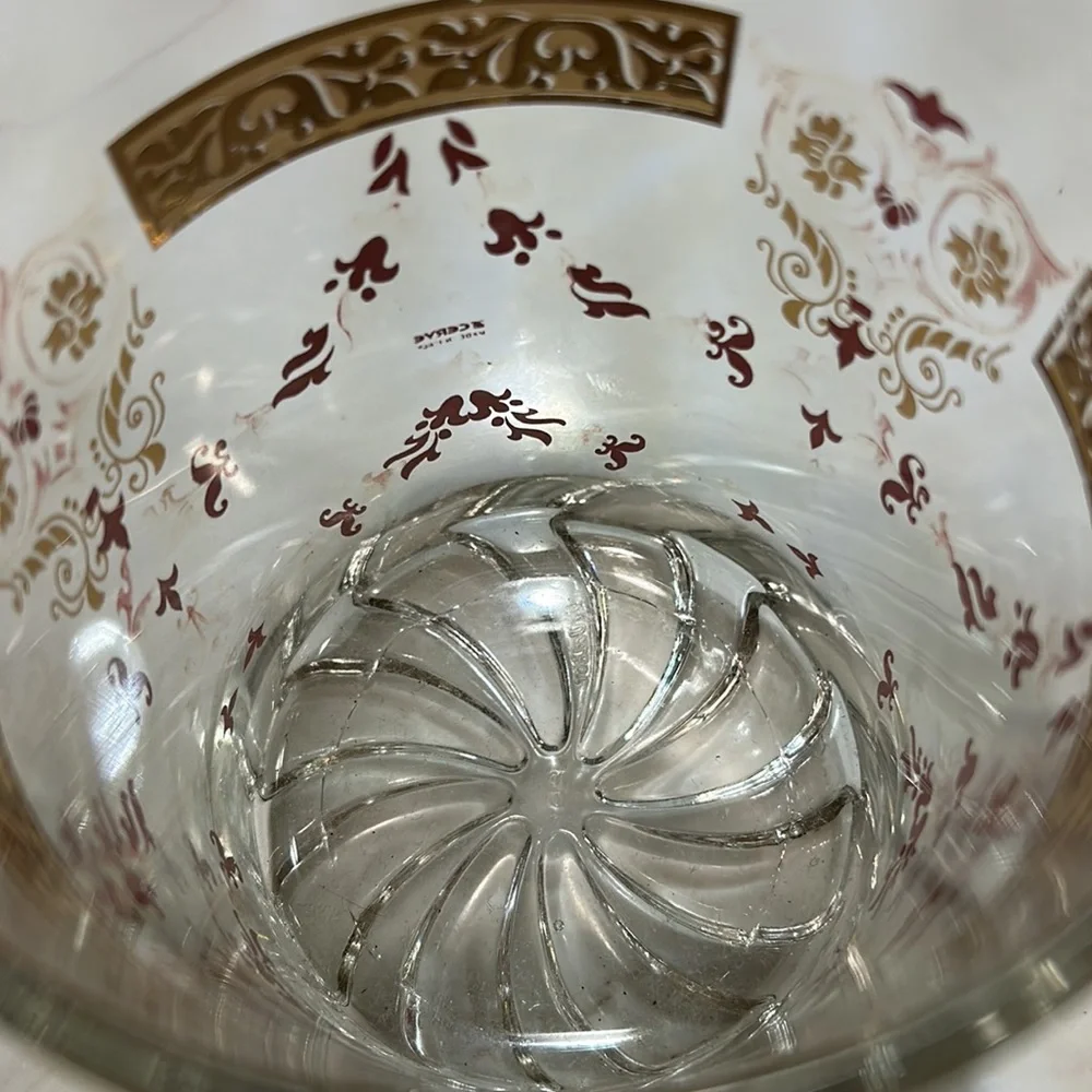Cerve Vintage Glassware made in Italy,small ice bucket for bar